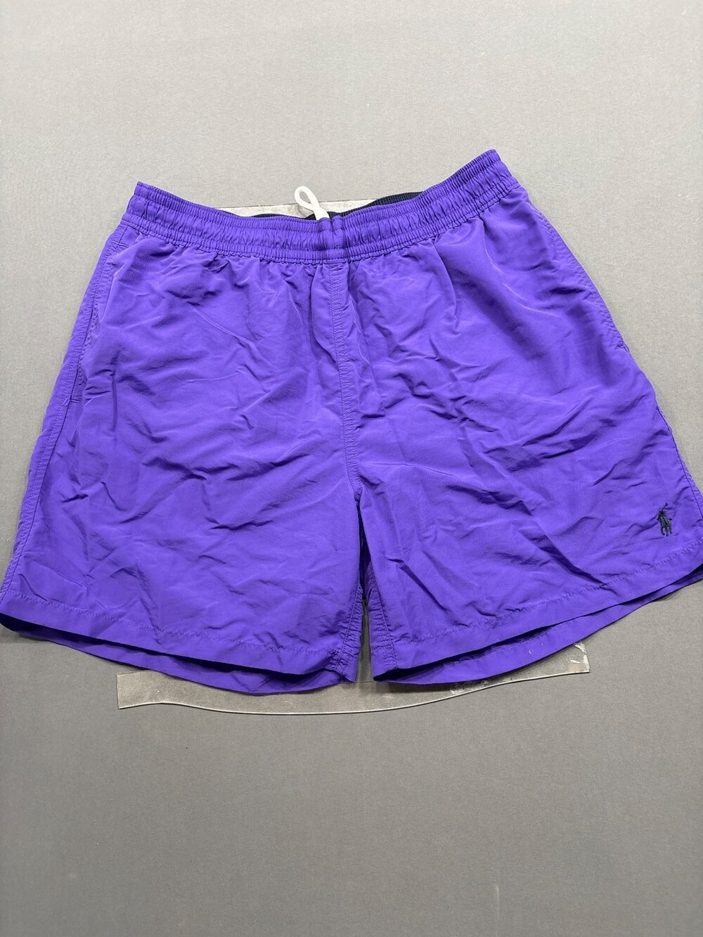 Polo Ralph Lauren Purple Swim Trunks Board Shorts Nylon XL Vtg